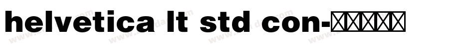 helvetica lt std con字体转换